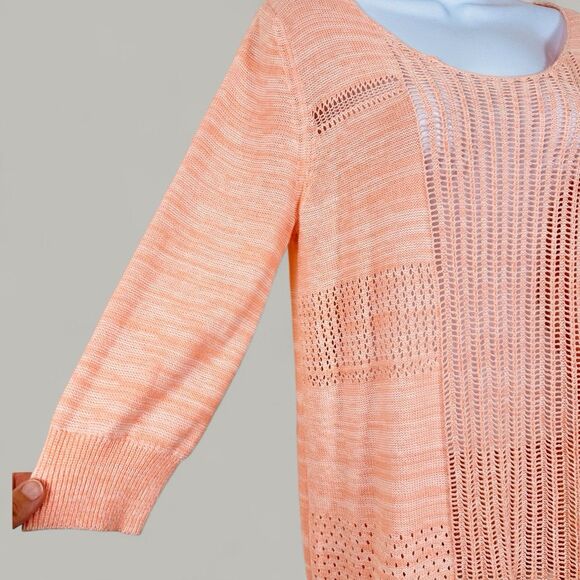 Old Navy Womens Oversized Open Knit Sweater L Nordic Scandi Langenlook Grandma - Picture 4 of 8